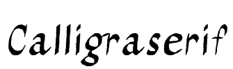 Calligraserif Font Image