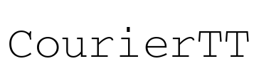 CourierTT Font Image