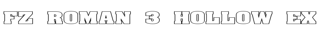 FZ ROMAN 3 HOLLOW EX