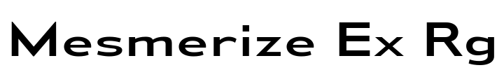 Mesmerize Ex Rg Font Image