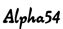 Alpha54 Font Image