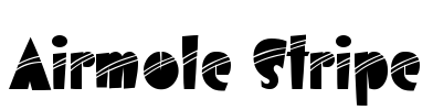 Airmole Stripe Font Image