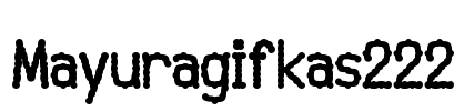 Mayuragifkas222 Font Image