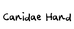 Canidae Hand Font Image