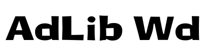 AdLib Wd Font Image