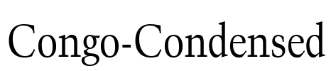 Congo-Condensed Font Image