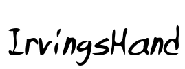 IrvingsHand Font Image