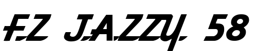 FZ JAZZY 58 Font Image