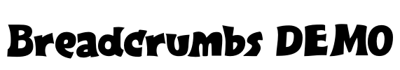 Breadcrumbs DEMO Font Image