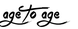 Age to Age Font Image