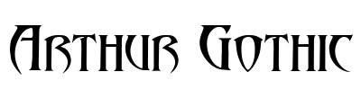 Arthur Gothic Font Image