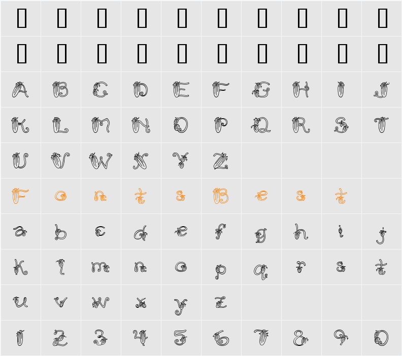 CK Pumpkin Patch Character Map