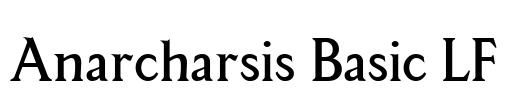 Anarcharsis Basic LF Font Image