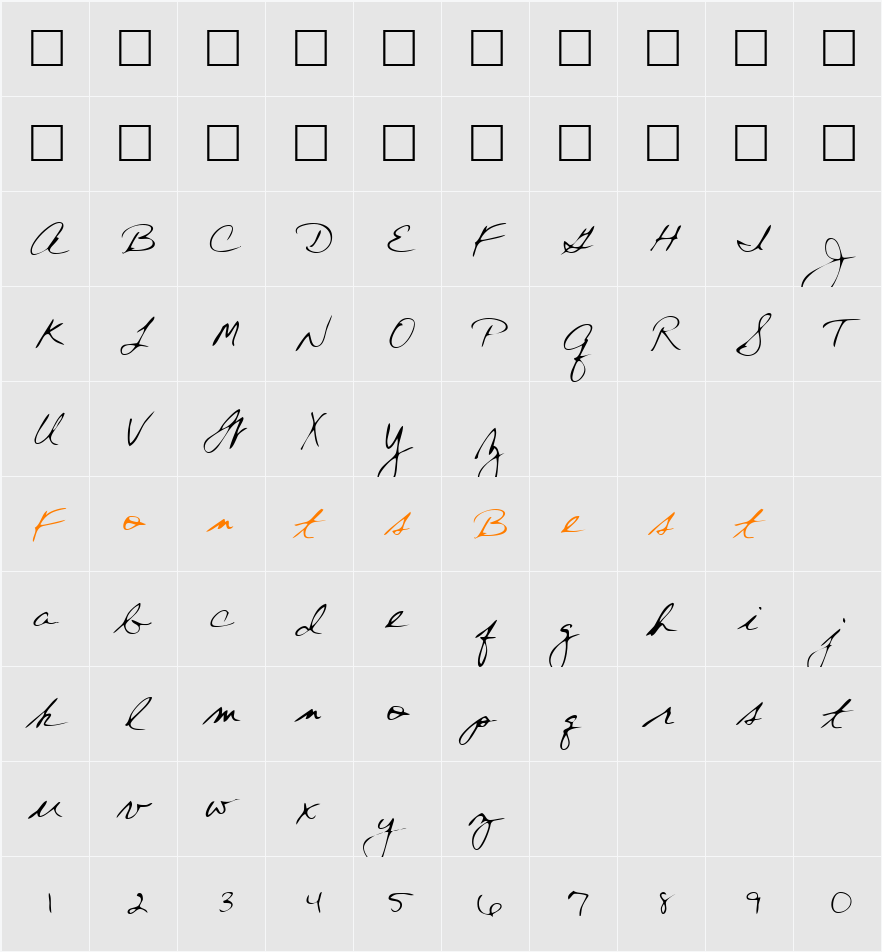 MerylsHand Character Map