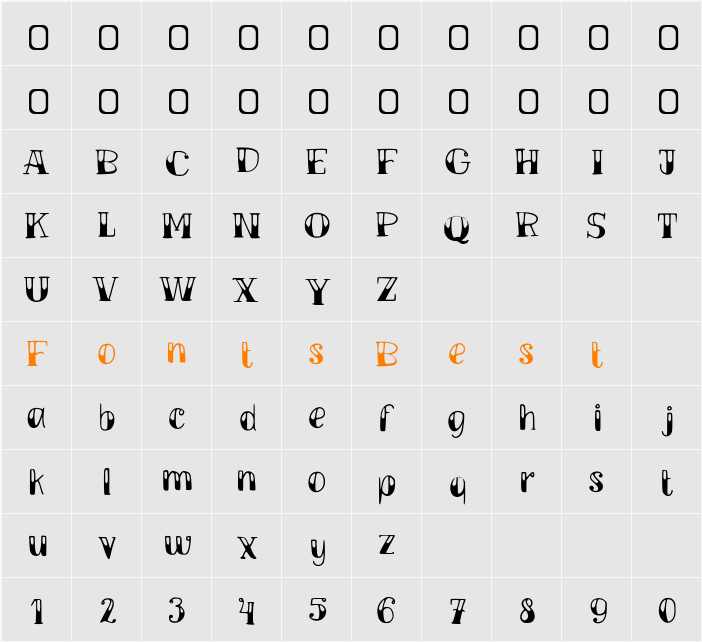 TM Vinograd Character Map