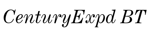 CenturyExpd BT Font Image