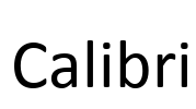 Calibri Font Image