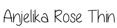 Anjelika Rose Thin Font Image