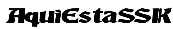 AquiEstaSSK Font Image