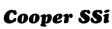 Cooper SSi Font Image