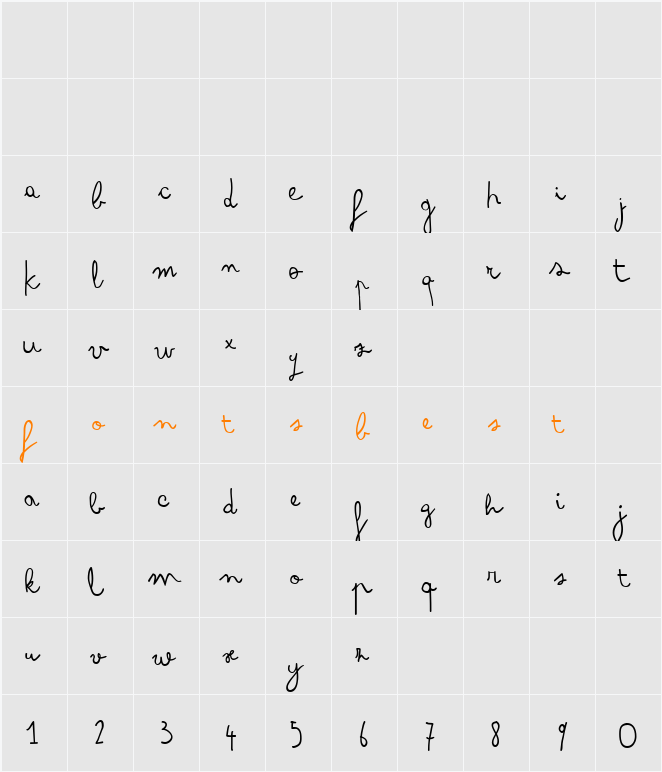 Arsenale White Character Map