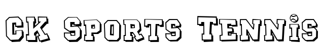 CK Sports Tennis Font Image