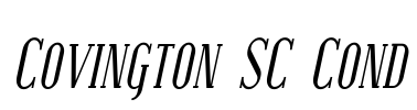 Covington SC Cond Font Image