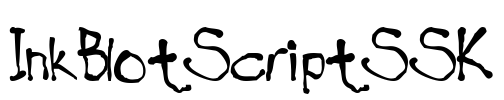 InkBlotScriptSSK Font Image