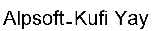 Alpsoft-Kufi Yay Font Image