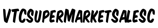 VTCSuperMarketSaleSC Font Image