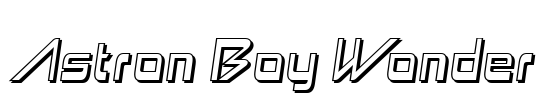 Astron Boy Wonder Font Image