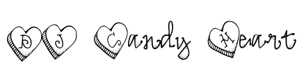 DJ Candy Heart Font Image