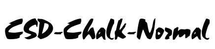 CSD-Chalk-Normal Font Image