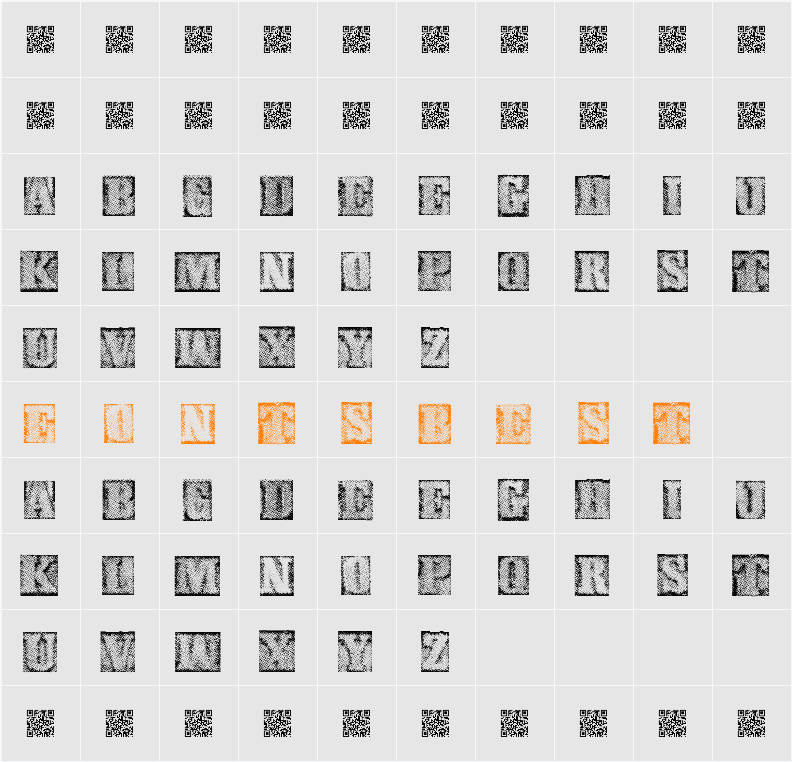 MetalblockDelta Character Map