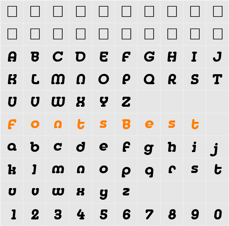 Media Character Map