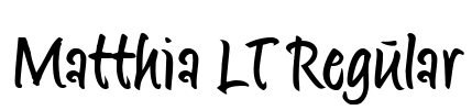 Matthia LT Regular Font Image