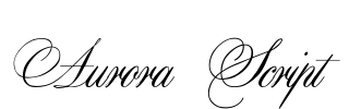 Aurora Script Font Image