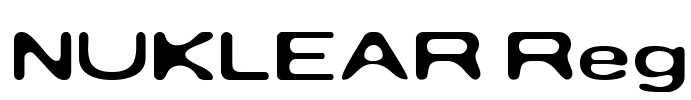 NUKLEAR Reg Font Image