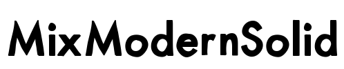 MixModernSolid Font Image