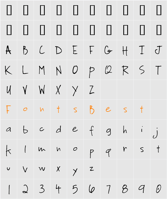 CK Footnote Character Map