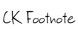 CK Footnote Font Image