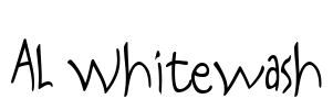 AL Whitewash Font Image