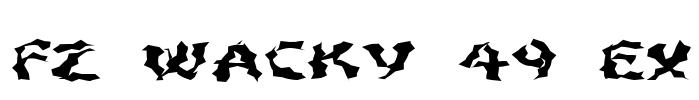 FZ WACKY 49 EX Font Image