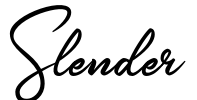 Slender Font Image