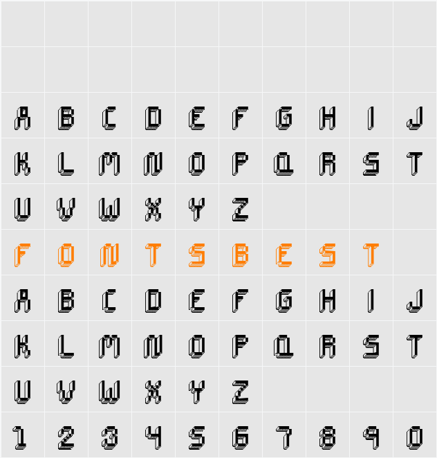 CHIP TUNES Character Map