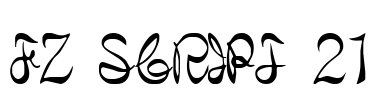 FZ SCRIPT 21 Font Image