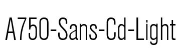 A750-Sans-Cd-Light Font Image