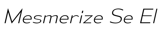 Mesmerize Se El Font Image