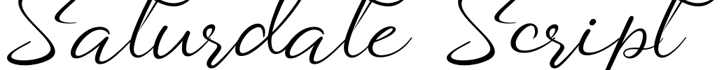 Saturdate Script Font Image