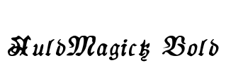 AuldMagick Bold Font Image